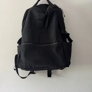 Lululemon Athletica Black Backpack with Minimalist Design Black Athletic Backpack | lululemon main image 3
